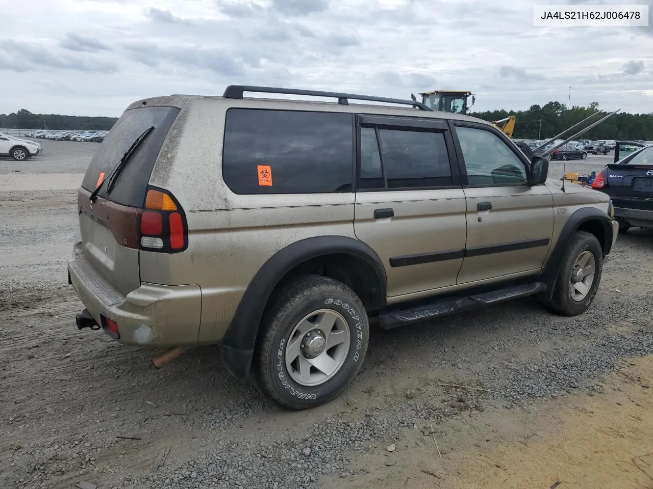 2002 Mitsubishi Montero Sport Es VIN: JA4LS21H62J006478 Lot: 70269404