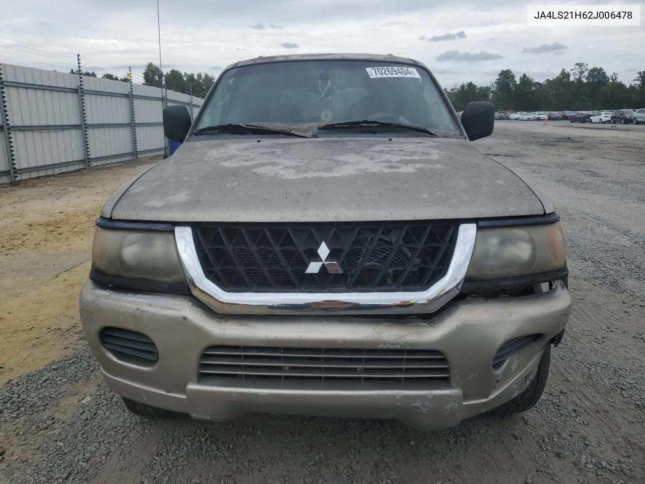 2002 Mitsubishi Montero Sport Es VIN: JA4LS21H62J006478 Lot: 70269404