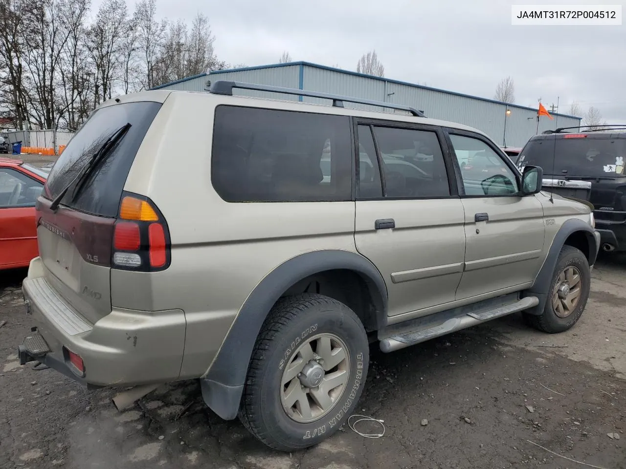 2002 Mitsubishi Montero Sport Xls VIN: JA4MT31R72P004512 Lot: 89020805