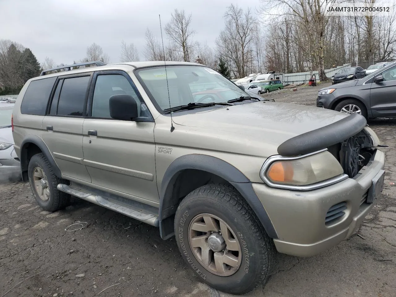 2002 Mitsubishi Montero Sport Xls VIN: JA4MT31R72P004512 Lot: 89020805