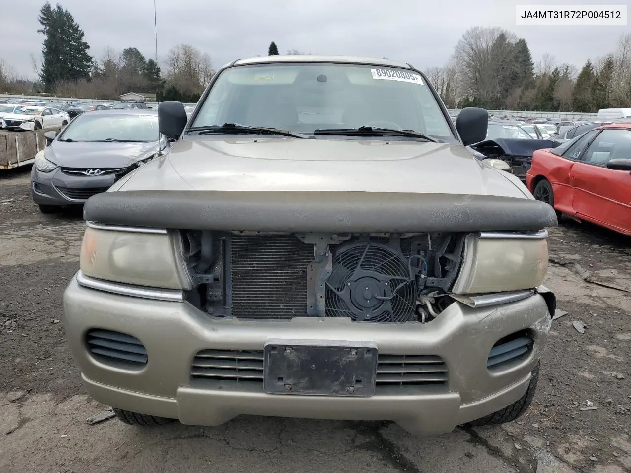 2002 Mitsubishi Montero Sport Xls VIN: JA4MT31R72P004512 Lot: 89020805