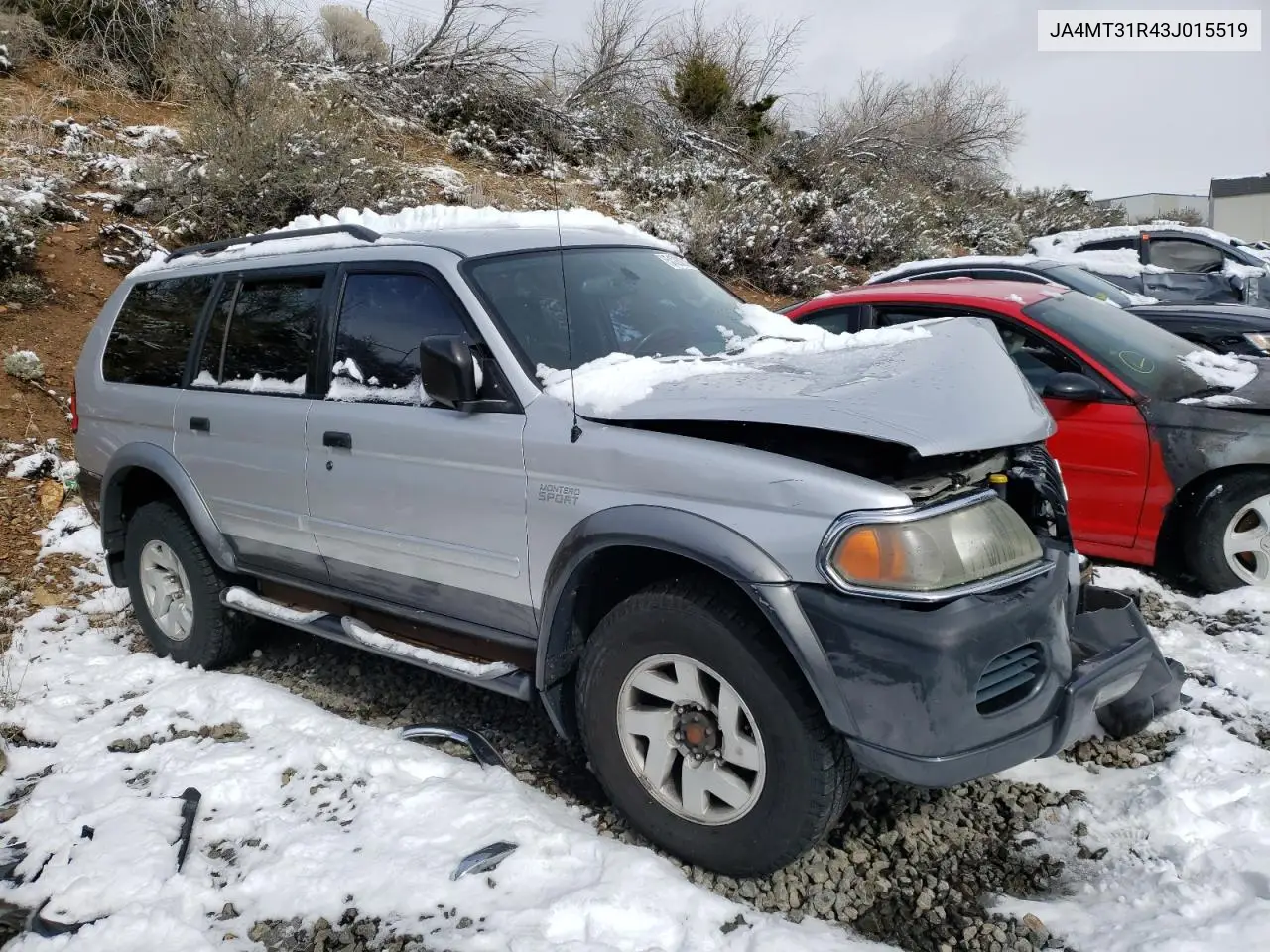 2003 Mitsubishi Montero Sport Xls VIN: JA4MT31R43J015519 Lot: 51280215