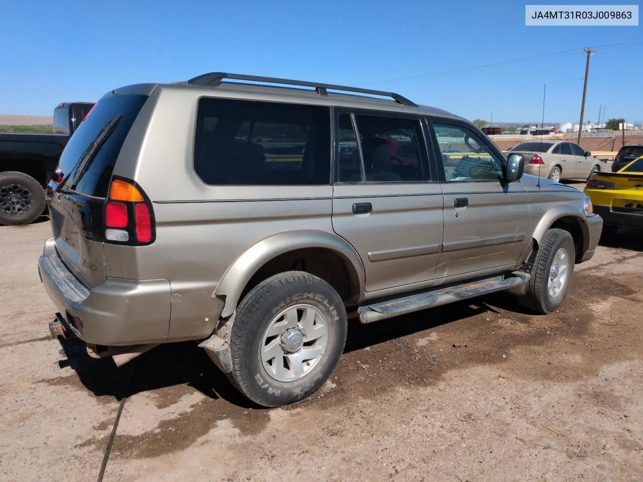 2003 Mitsubishi Montero Sport Xls VIN: JA4MT31R03J009863 Lot: 53623115