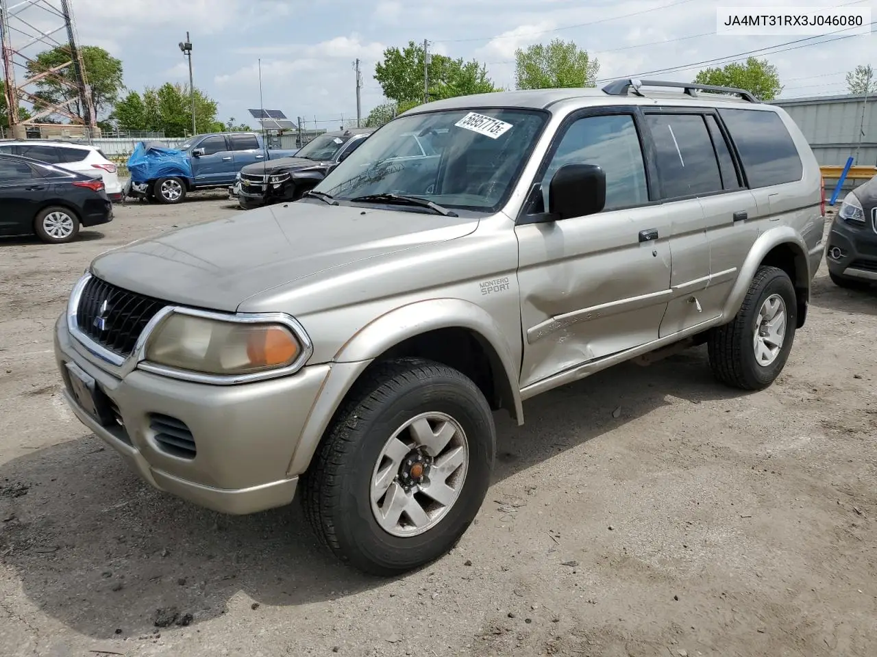 2003 Mitsubishi Montero Sport Xls VIN: JA4MT31RX3J046080 Lot: 56957715