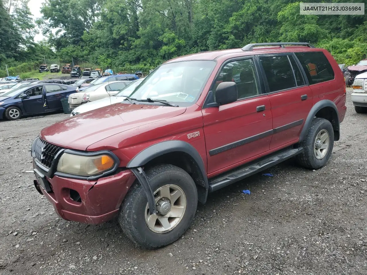 2003 Mitsubishi Montero Sport Es VIN: JA4MT21H23J036984 Lot: 61782825