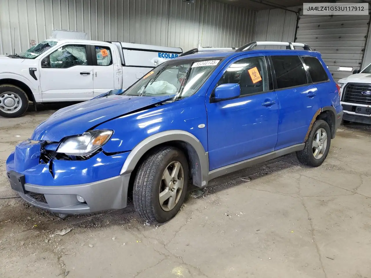 2003 Mitsubishi Outlander Xls VIN: JA4LZ41G53U117912 Lot: 55340145