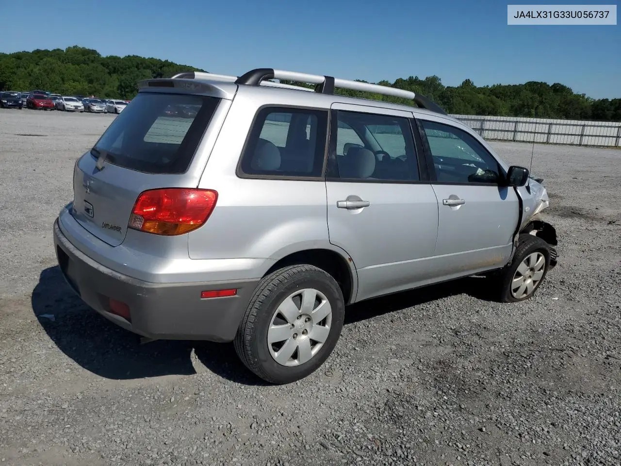 2003 Mitsubishi Outlander Ls VIN: JA4LX31G33U056737 Lot: 55592195