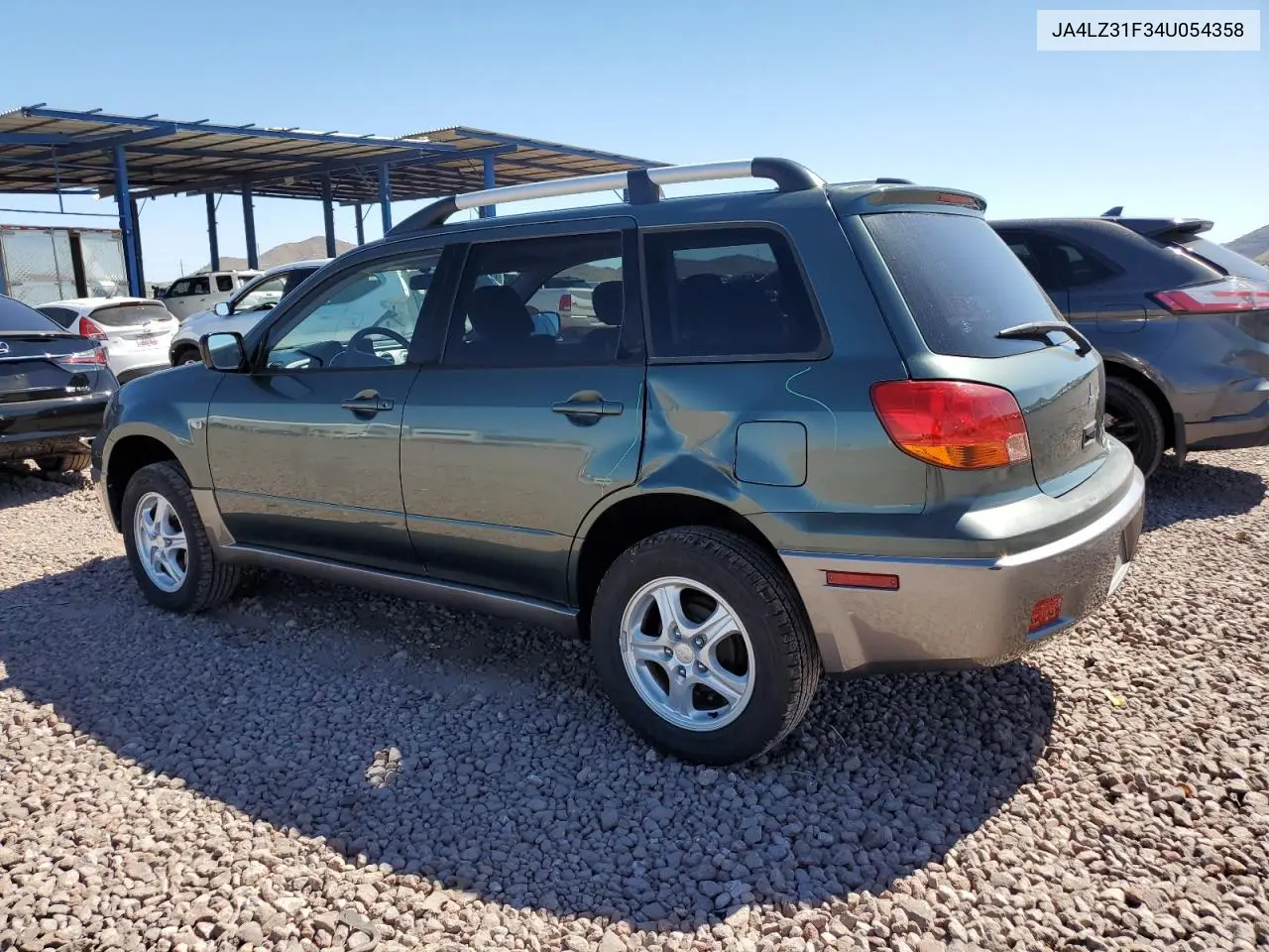 2004 Mitsubishi Outlander Ls VIN: JA4LZ31F34U054358 Lot: 54199805