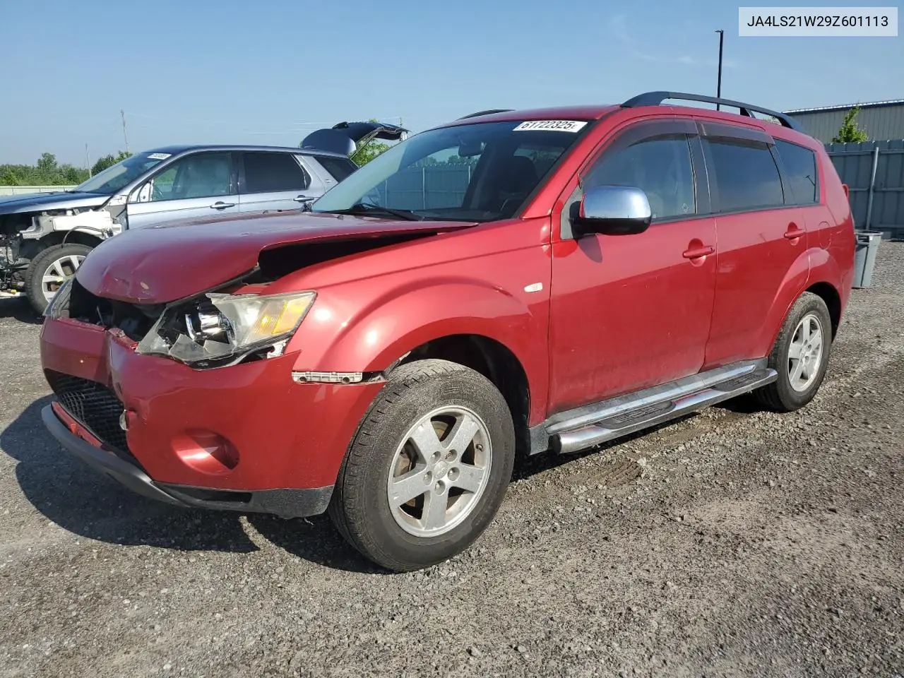 2009 Mitsubishi Outlander Es VIN: JA4LS21W29Z601113 Lot: 61722325