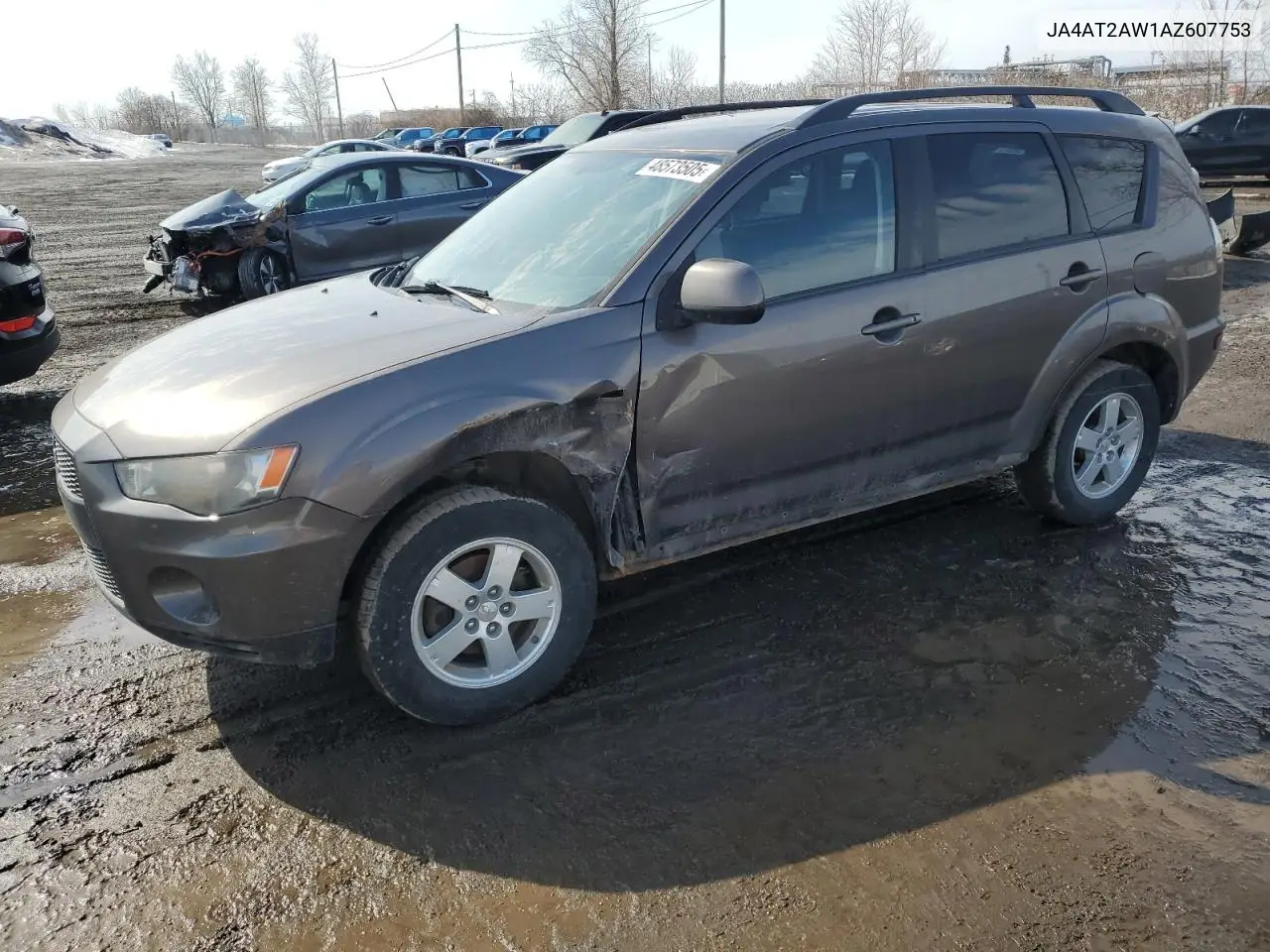 2010 Mitsubishi Outlander Es VIN: JA4AT2AW1AZ607753 Lot: 48573505
