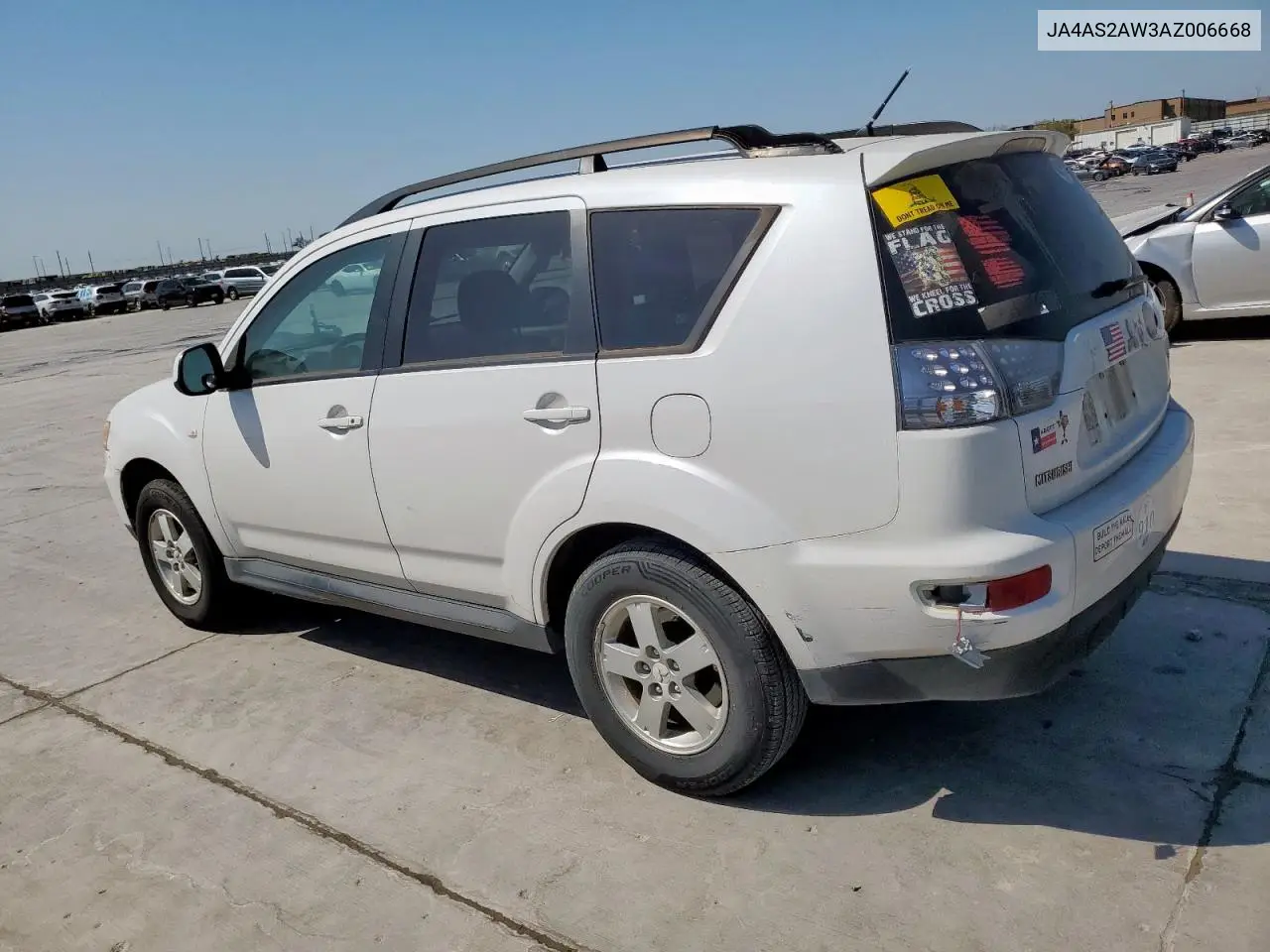 2010 Mitsubishi Outlander Es VIN: JA4AS2AW3AZ006668 Lot: 50646025