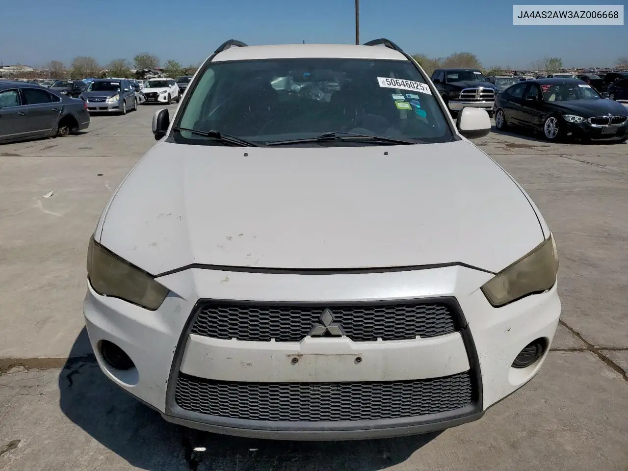 2010 Mitsubishi Outlander Es VIN: JA4AS2AW3AZ006668 Lot: 50646025