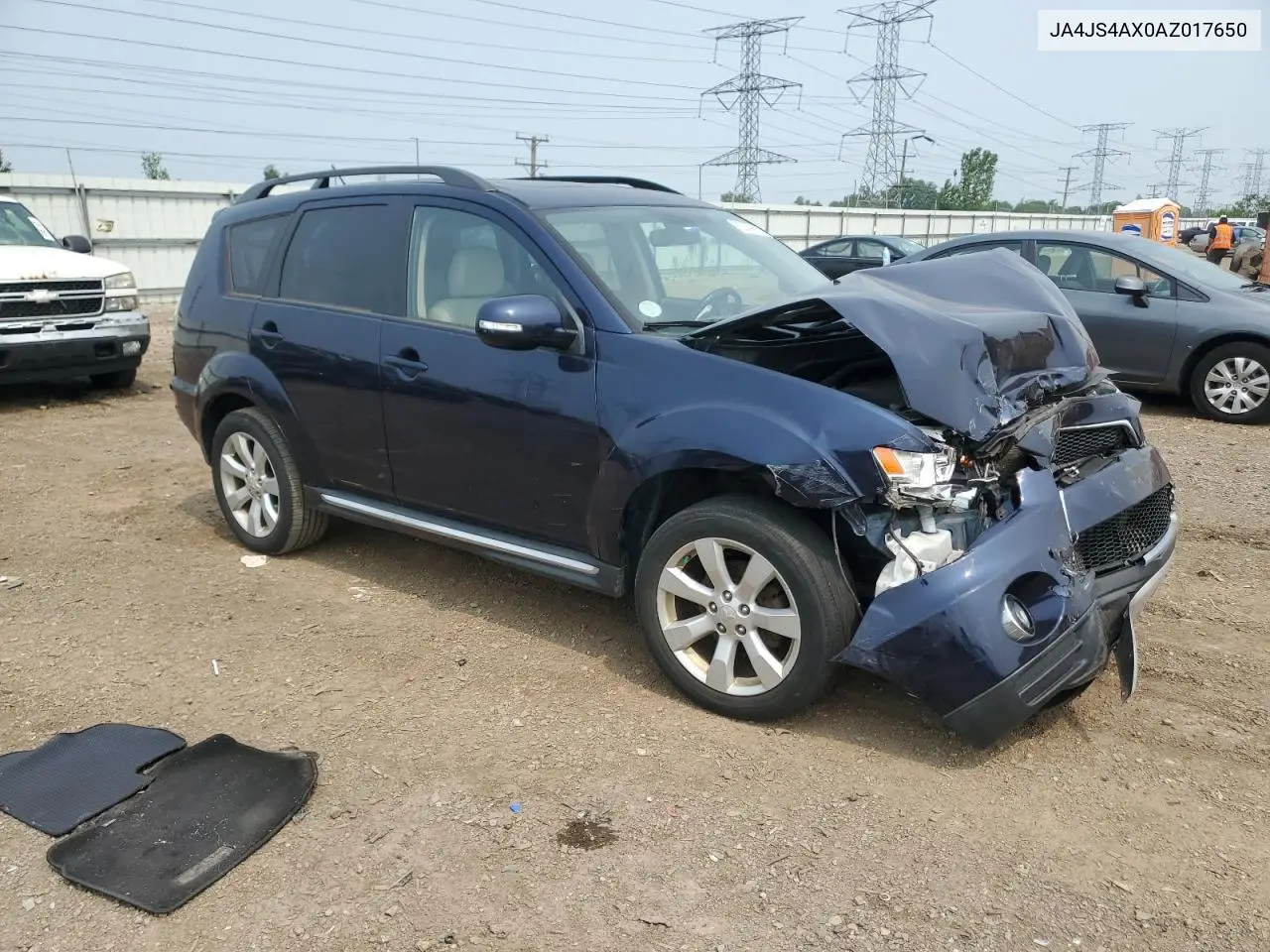 2010 Mitsubishi Outlander Xls VIN: JA4JS4AX0AZ017650 Lot: 60332605
