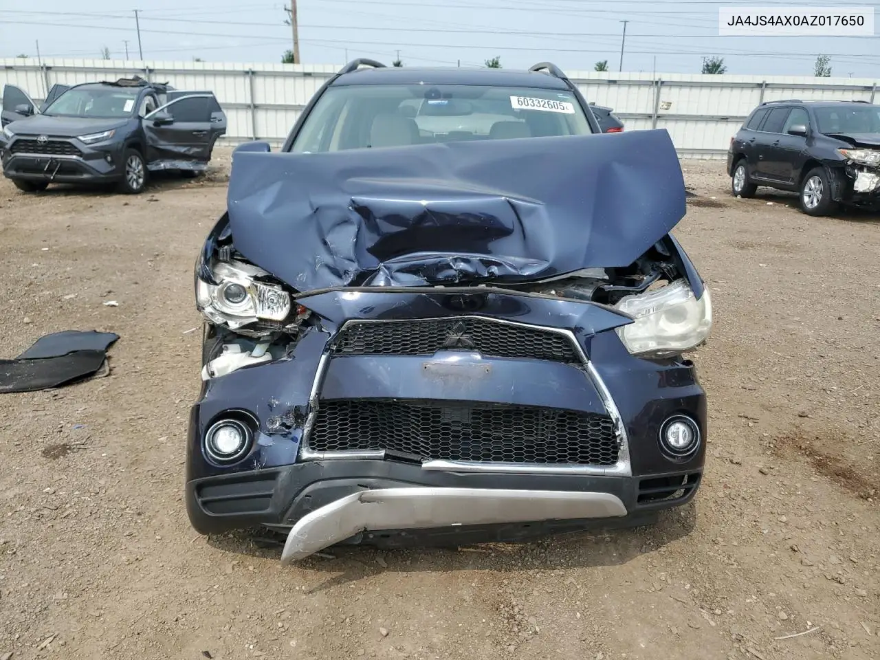2010 Mitsubishi Outlander Xls VIN: JA4JS4AX0AZ017650 Lot: 60332605