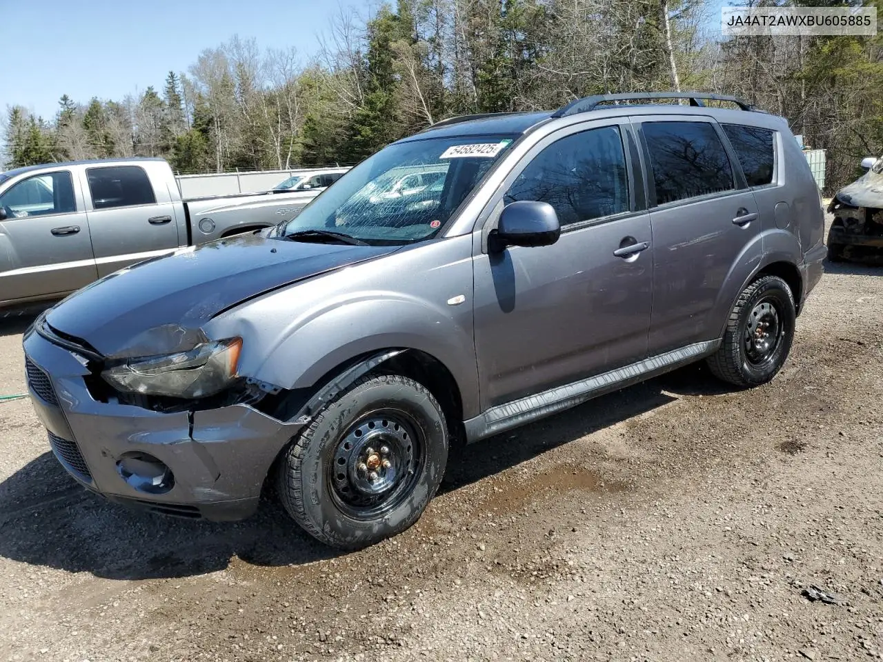 2011 Mitsubishi Outlander Es VIN: JA4AT2AWXBU605885 Lot: 54582425