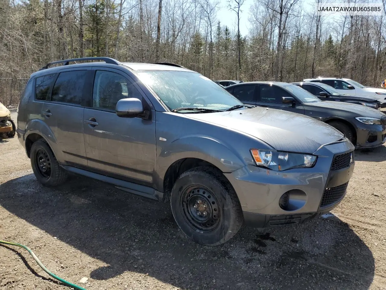 2011 Mitsubishi Outlander Es VIN: JA4AT2AWXBU605885 Lot: 54582425