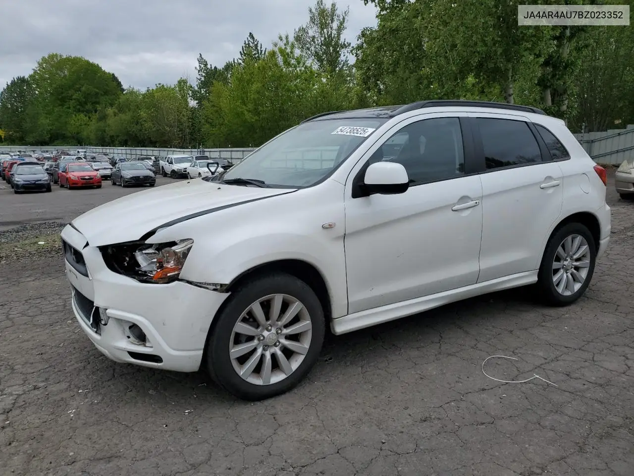 2011 Mitsubishi Outlander Sport Se VIN: JA4AR4AU7BZ023352 Lot: 54738525
