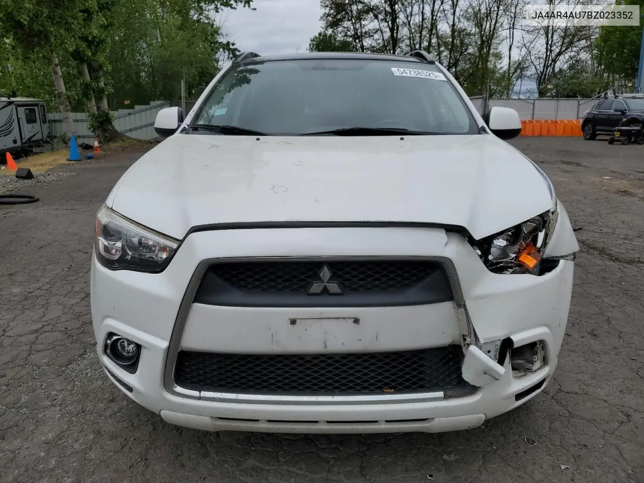 2011 Mitsubishi Outlander Sport Se VIN: JA4AR4AU7BZ023352 Lot: 54738525