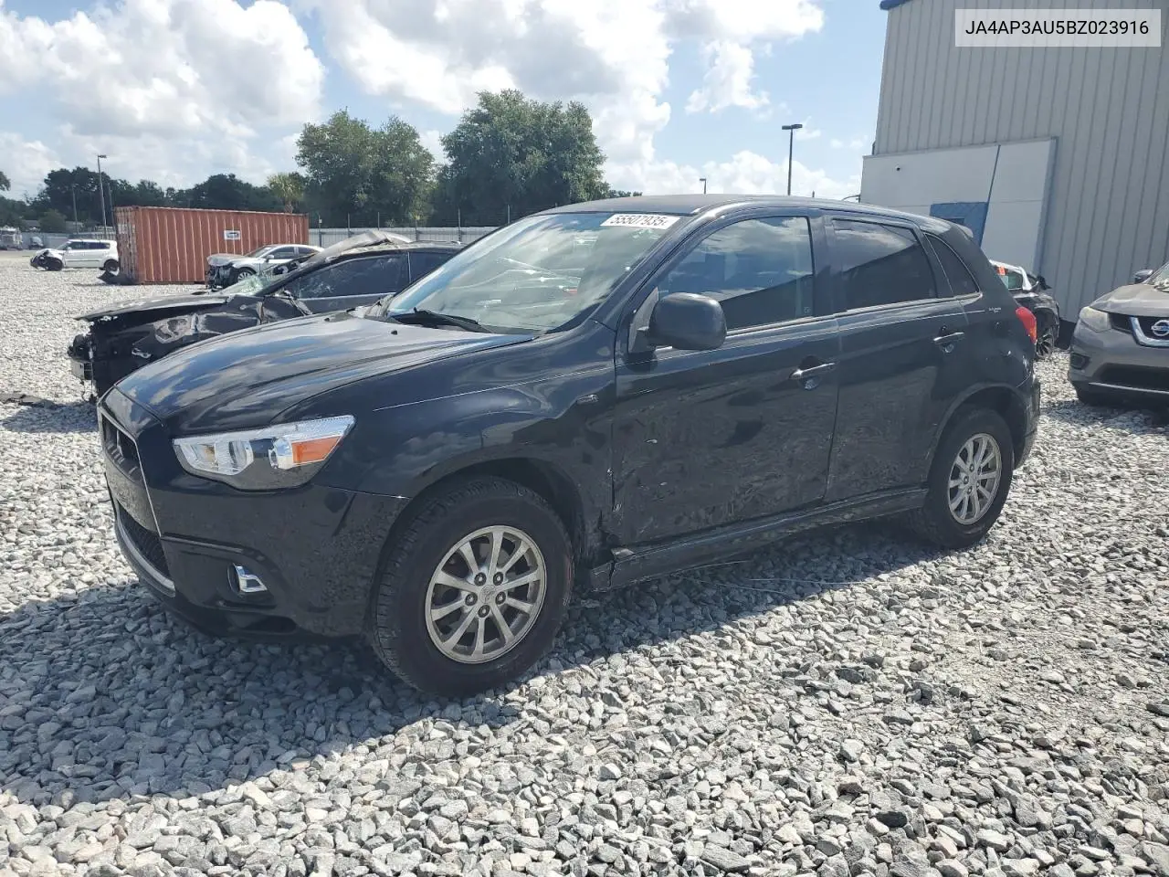 2011 Mitsubishi Outlander Sport Es VIN: JA4AP3AU5BZ023916 Lot: 55507935