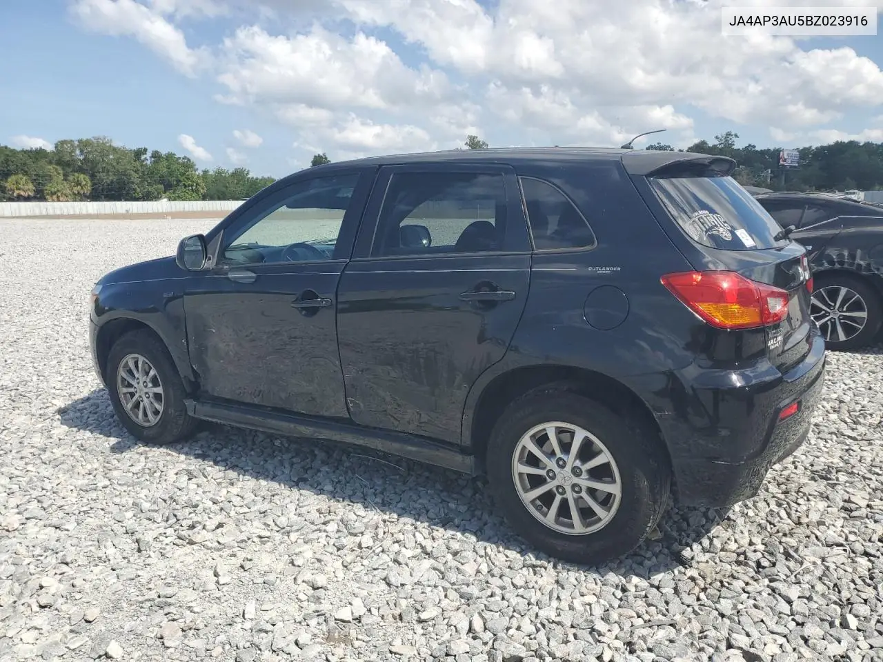 2011 Mitsubishi Outlander Sport Es VIN: JA4AP3AU5BZ023916 Lot: 55507935