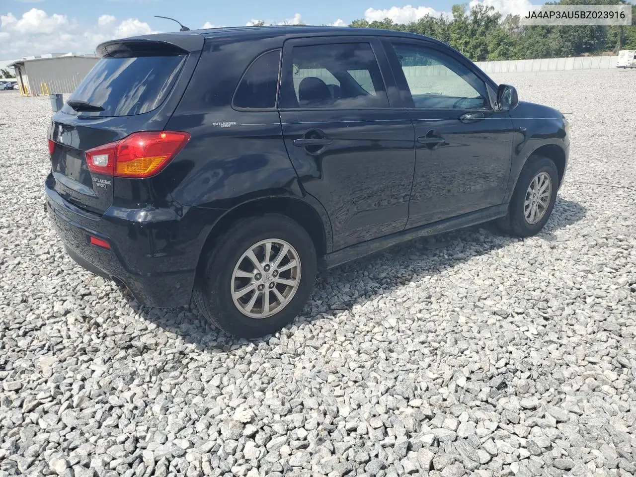 2011 Mitsubishi Outlander Sport Es VIN: JA4AP3AU5BZ023916 Lot: 55507935