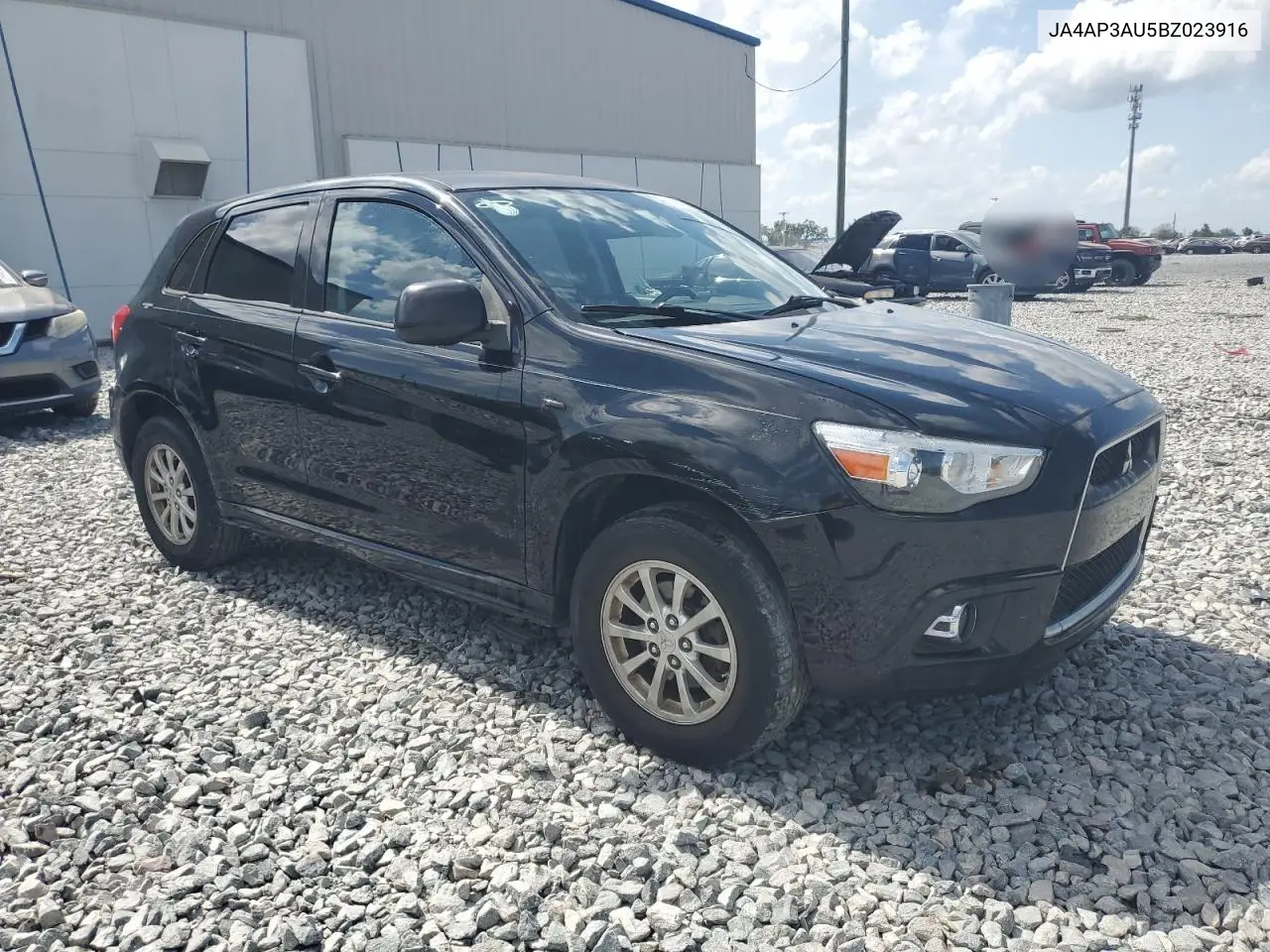 2011 Mitsubishi Outlander Sport Es VIN: JA4AP3AU5BZ023916 Lot: 55507935