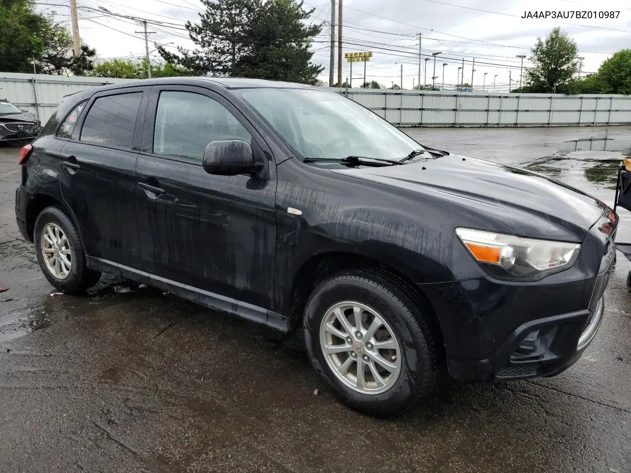 2011 Mitsubishi Outlander Sport Es VIN: JA4AP3AU7BZ010987 Lot: 55899085