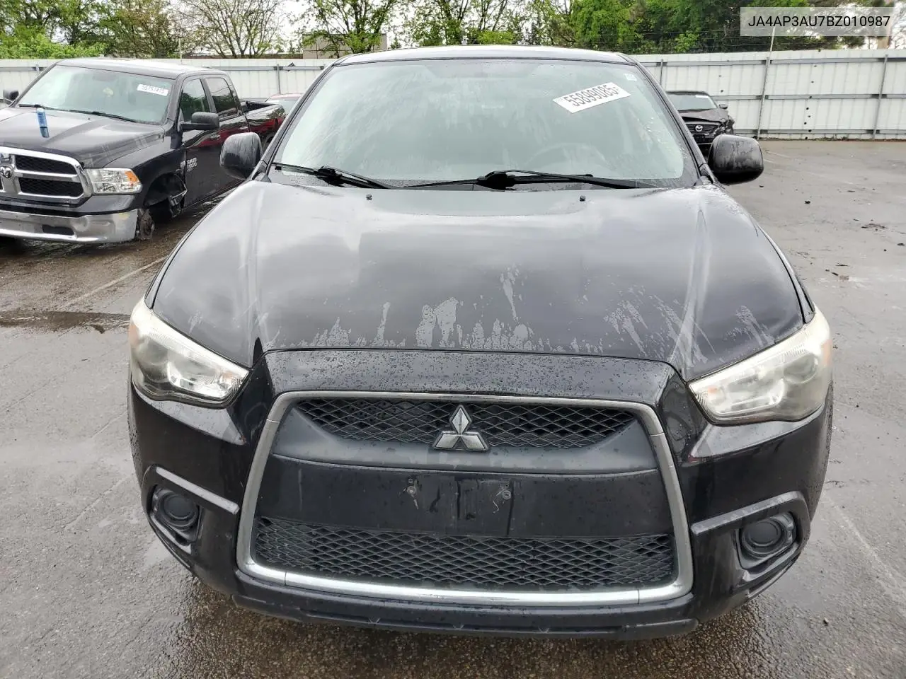 2011 Mitsubishi Outlander Sport Es VIN: JA4AP3AU7BZ010987 Lot: 55899085