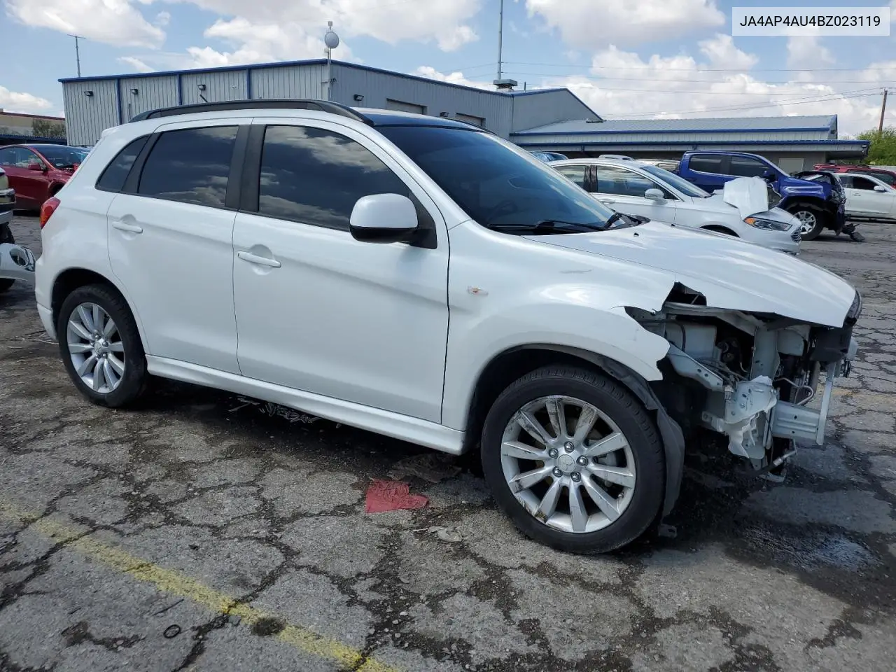 2011 Mitsubishi Outlander Sport Se VIN: JA4AP4AU4BZ023119 Lot: 56006555