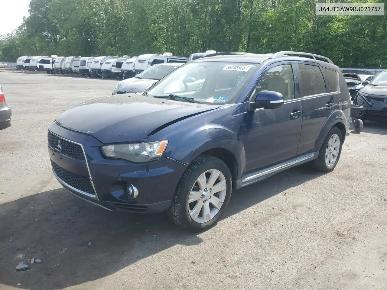2011 Mitsubishi Outlander Se VIN: JA4JT3AW9BU021757 Lot: 56088865