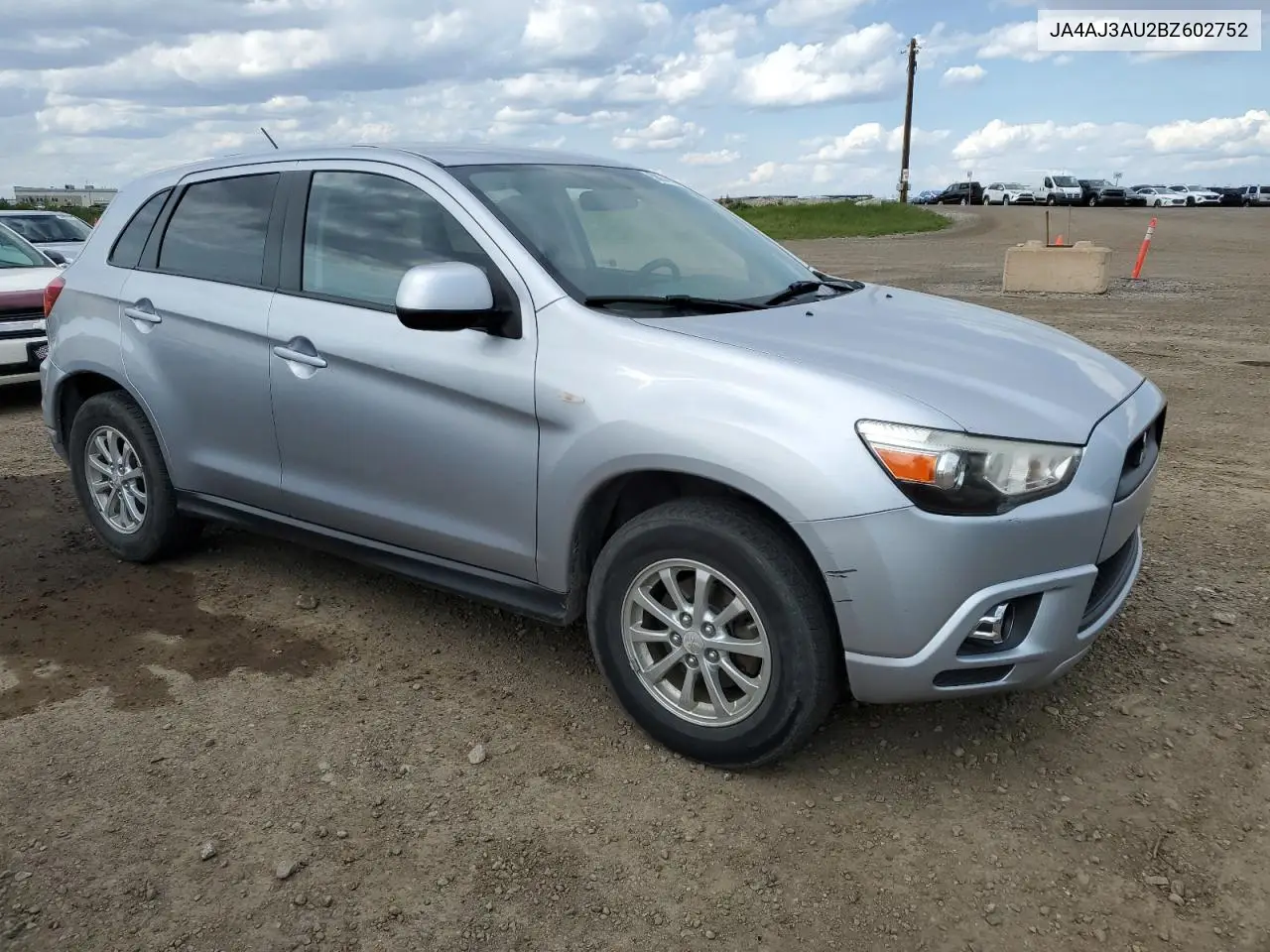 2011 Mitsubishi Rvr Se VIN: JA4AJ3AU2BZ602752 Lot: 58974355