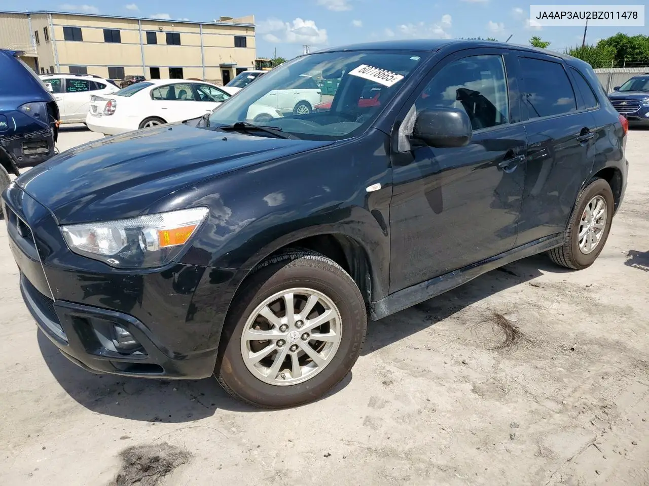2011 Mitsubishi Outlander Sport Es VIN: JA4AP3AU2BZ011478 Lot: 60778665