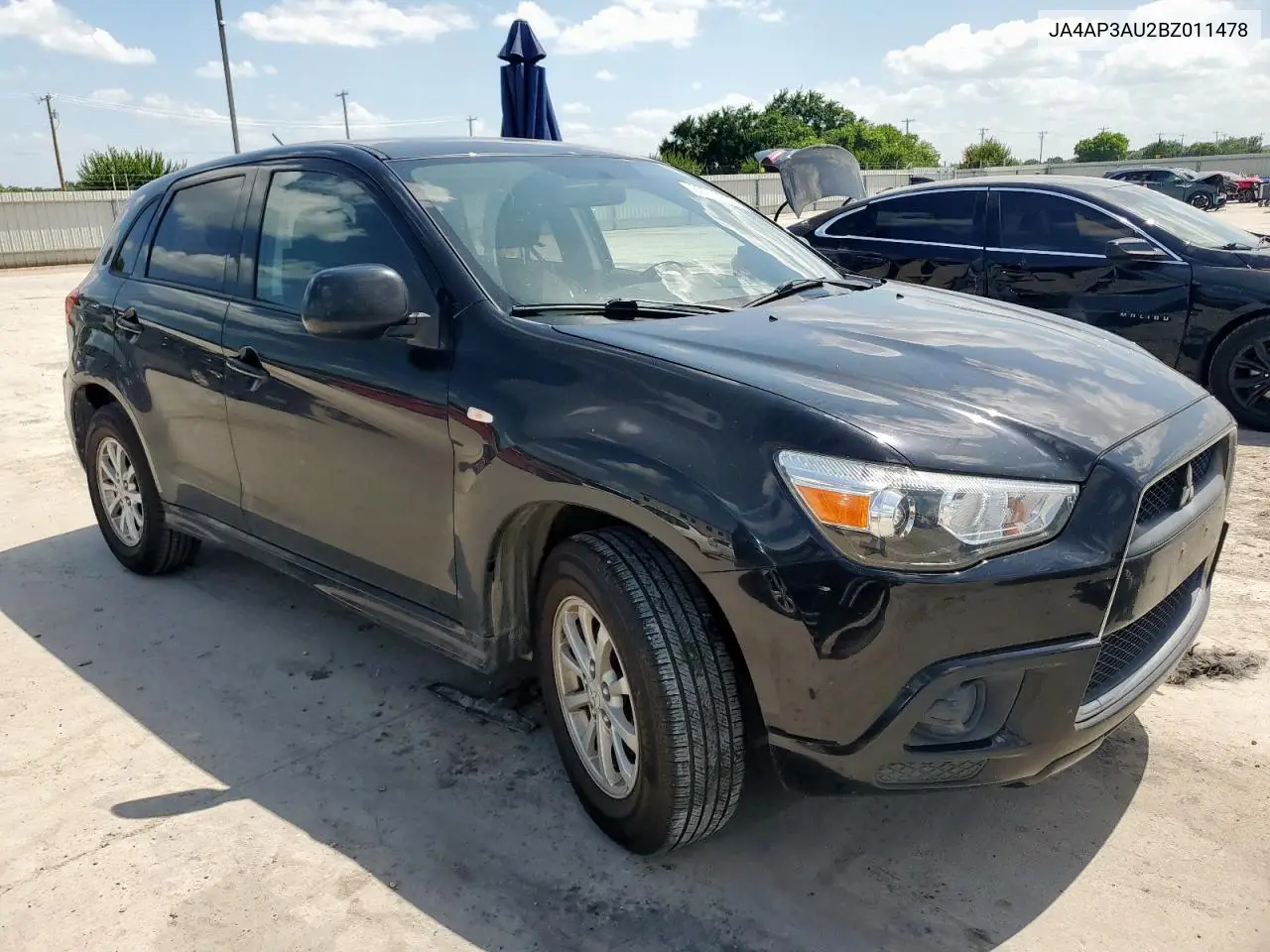 2011 Mitsubishi Outlander Sport Es VIN: JA4AP3AU2BZ011478 Lot: 60778665