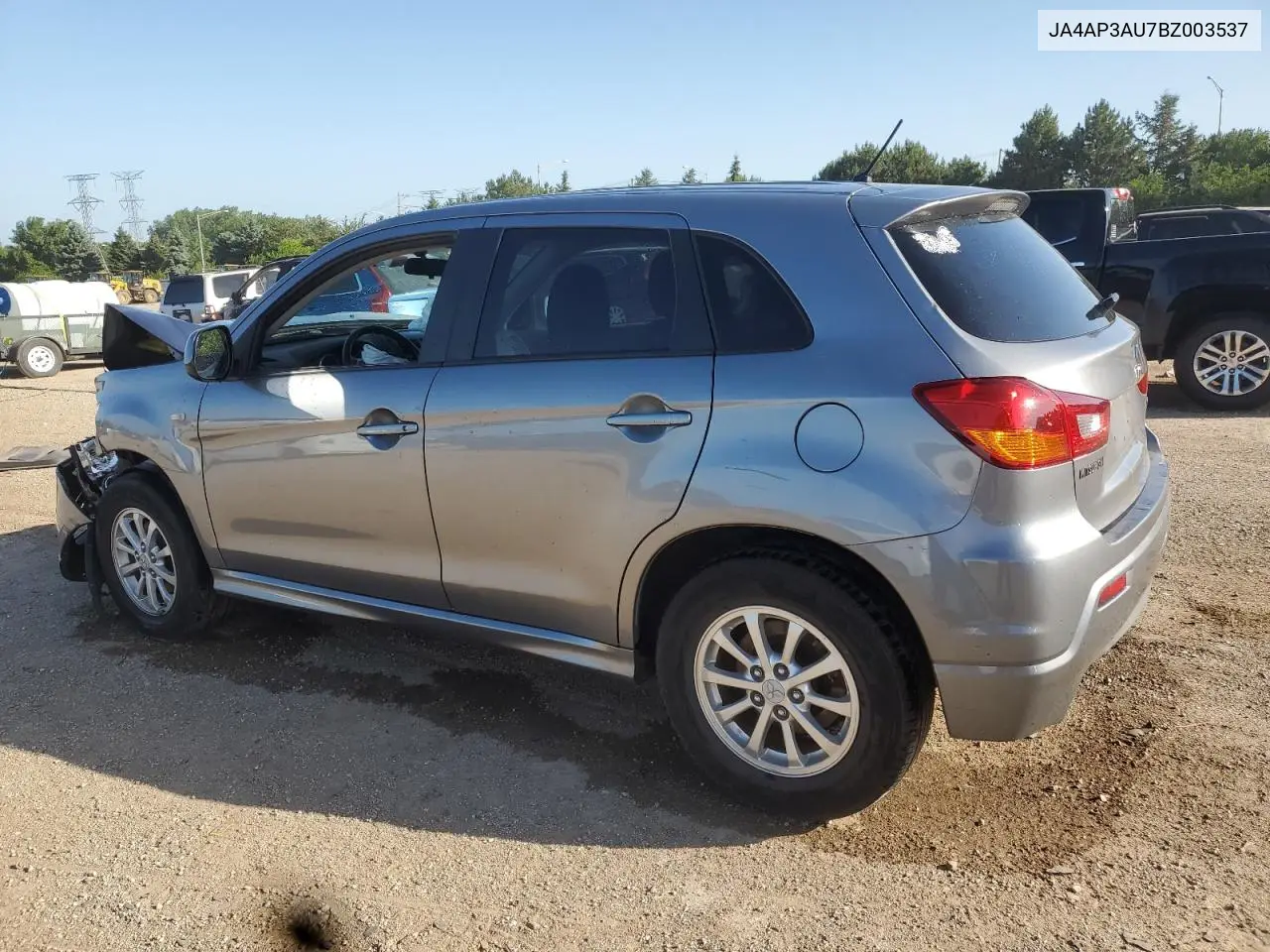 2011 Mitsubishi Outlander Sport Es VIN: JA4AP3AU7BZ003537 Lot: 61408455