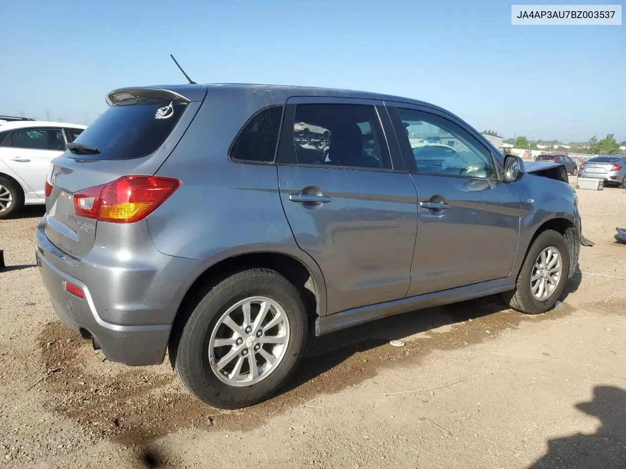 2011 Mitsubishi Outlander Sport Es VIN: JA4AP3AU7BZ003537 Lot: 61408455