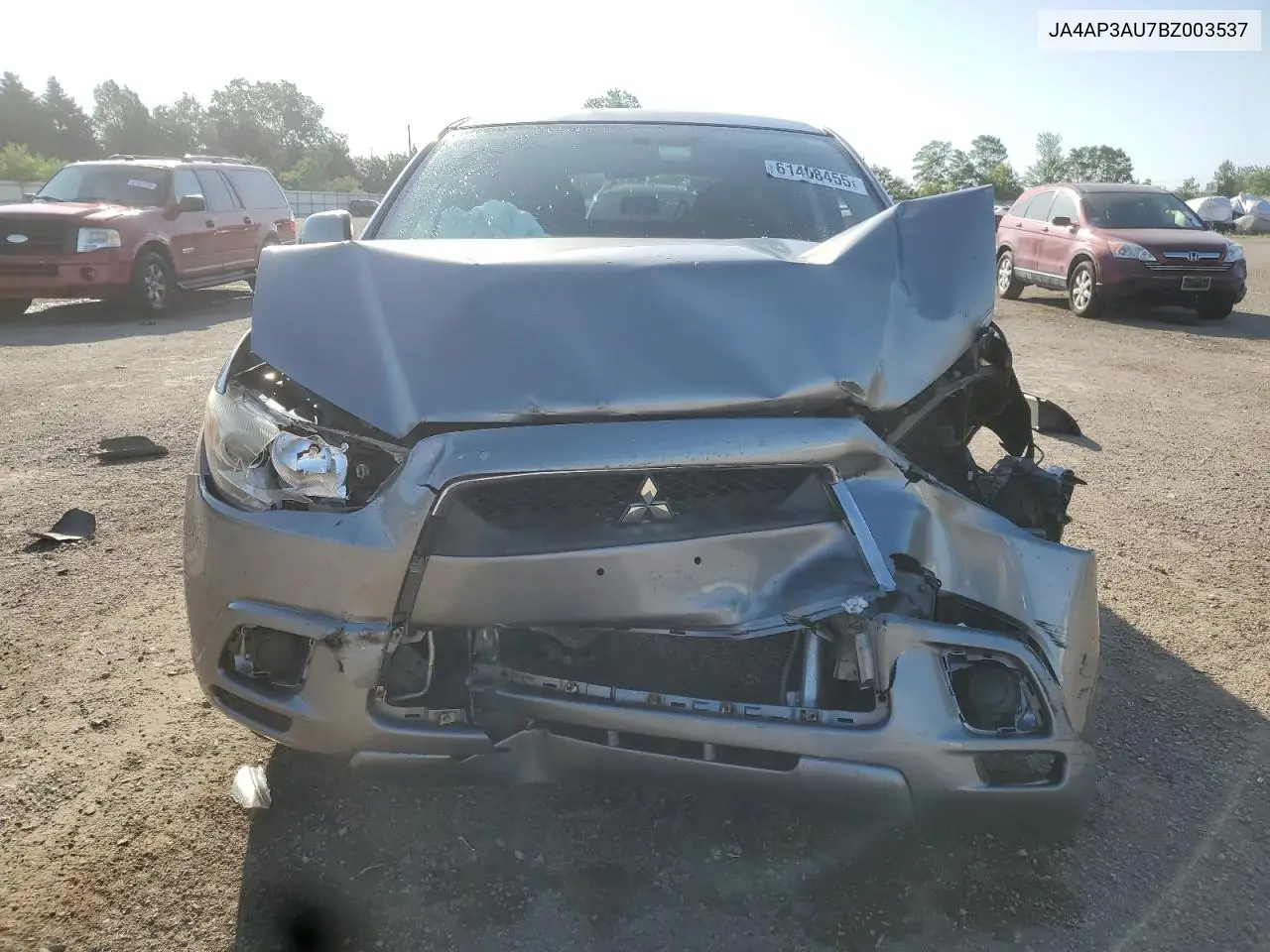 2011 Mitsubishi Outlander Sport Es VIN: JA4AP3AU7BZ003537 Lot: 61408455
