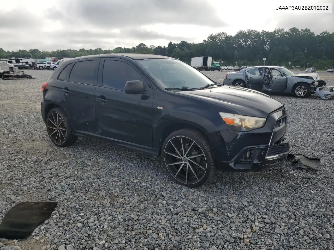 2011 Mitsubishi Outlander Sport Es VIN: JA4AP3AU2BZ012002 Lot: 61590635