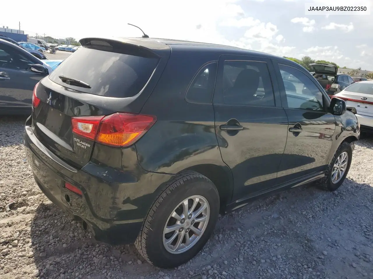 2011 Mitsubishi Outlander Sport Es VIN: JA4AP3AU9BZ022350 Lot: 61619375