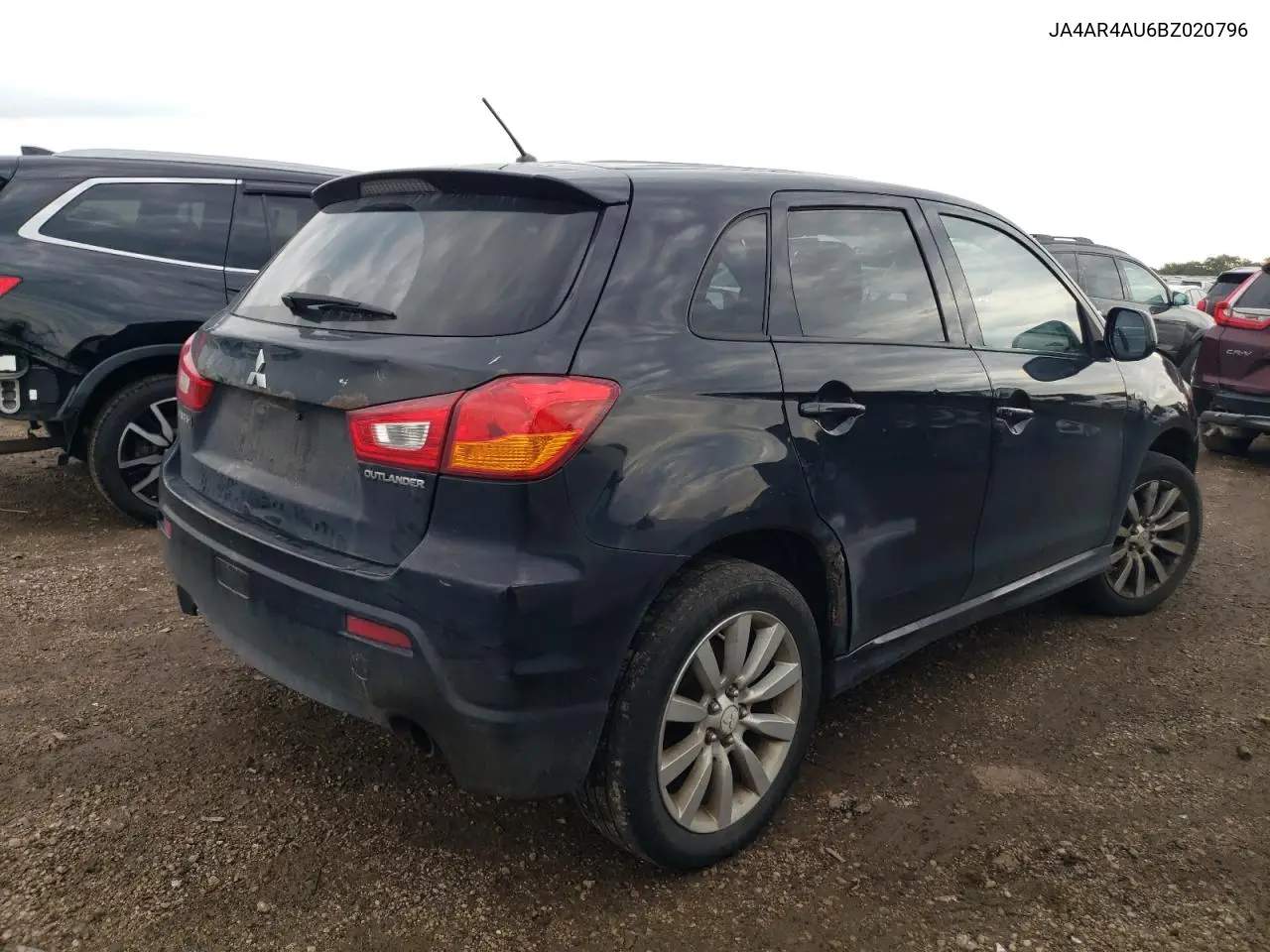 2011 Mitsubishi Outlander Sport Se VIN: JA4AR4AU6BZ020796 Lot: 61740275