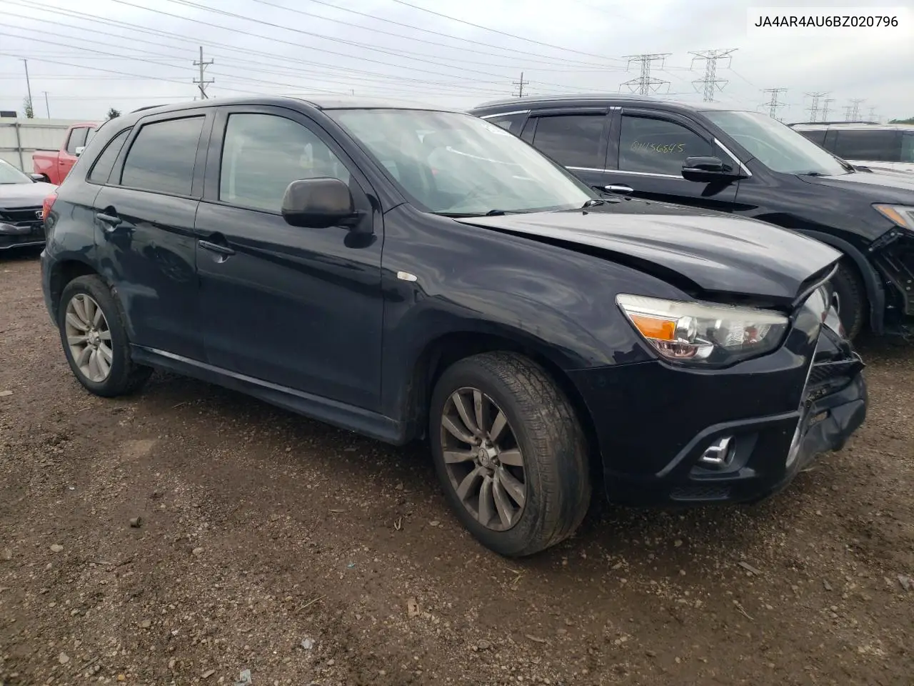 2011 Mitsubishi Outlander Sport Se VIN: JA4AR4AU6BZ020796 Lot: 61740275