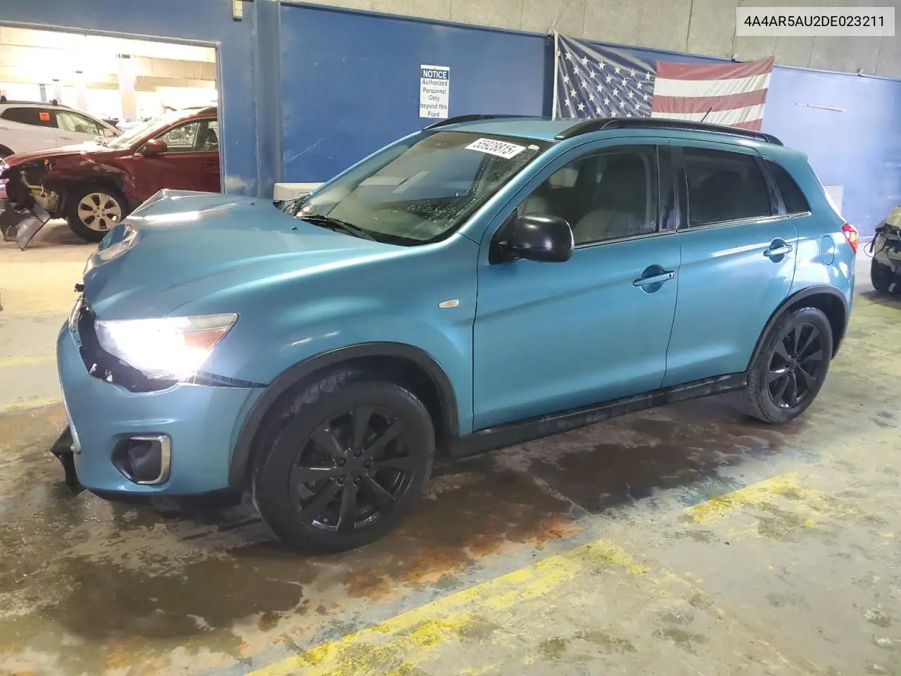 2013 Mitsubishi Outlander Sport Le VIN: 4A4AR5AU2DE023211 Lot: 55928815