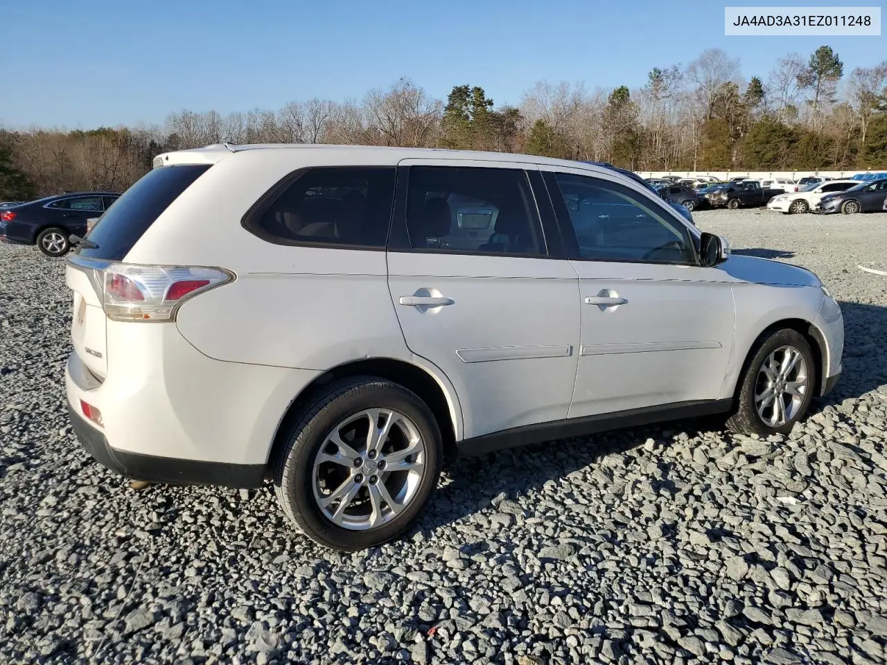 2014 Mitsubishi Outlander Se VIN: JA4AD3A31EZ011248 Lot: 47078805