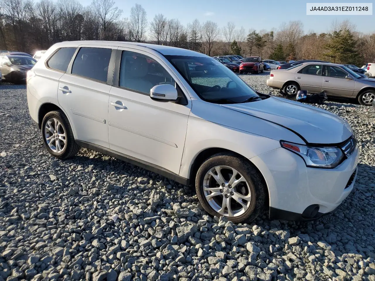 2014 Mitsubishi Outlander Se VIN: JA4AD3A31EZ011248 Lot: 47078805