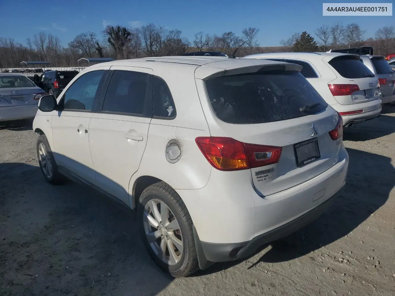 2014 Mitsubishi Outlander Sport Es VIN: 4A4AR3AU4EE001751 Lot: 47347095