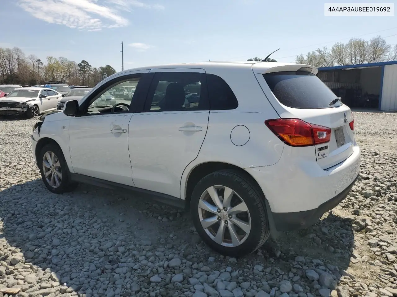 2014 Mitsubishi Outlander Sport Es VIN: 4A4AP3AU8EE019692 Lot: 48324935