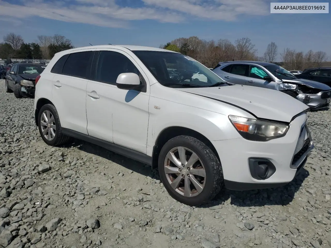 2014 Mitsubishi Outlander Sport Es VIN: 4A4AP3AU8EE019692 Lot: 48324935