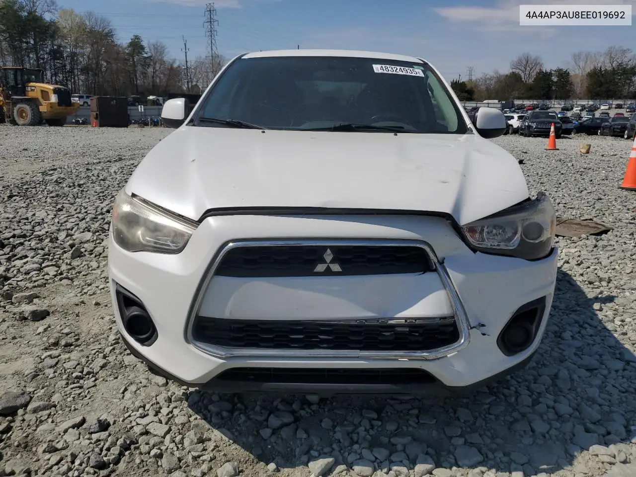 2014 Mitsubishi Outlander Sport Es VIN: 4A4AP3AU8EE019692 Lot: 48324935