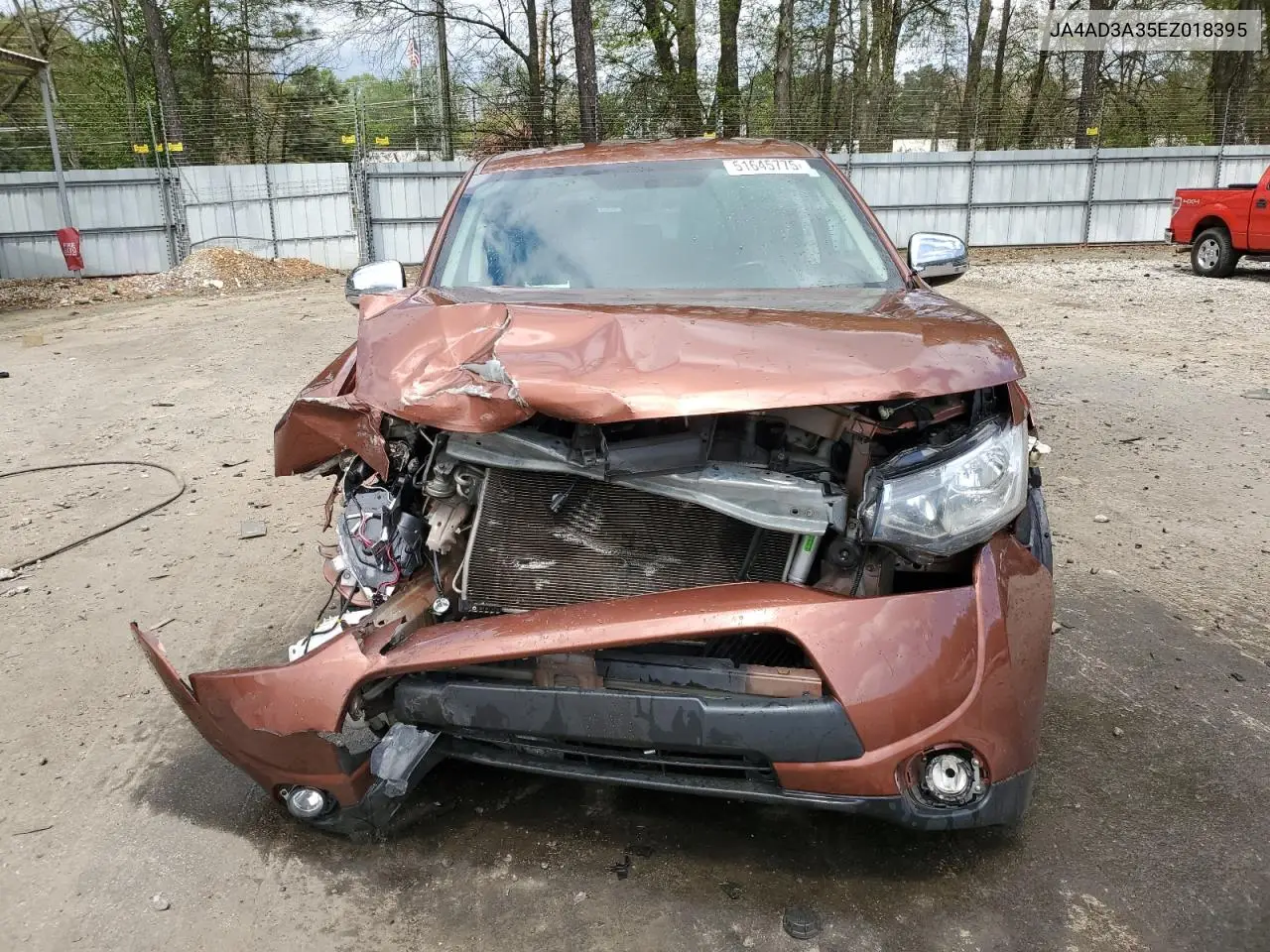 2014 Mitsubishi Outlander Se VIN: JA4AD3A35EZ018395 Lot: 51645775