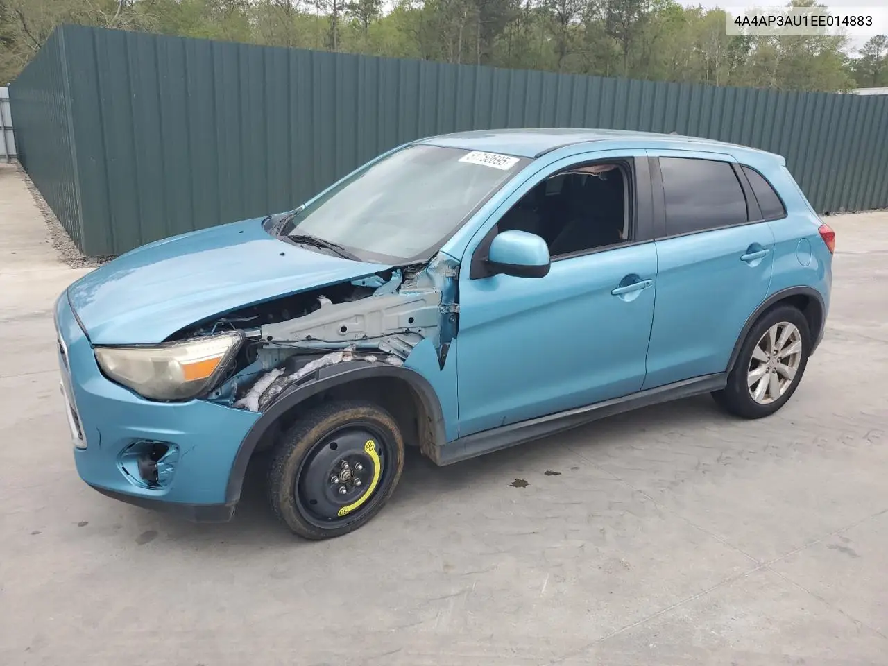 2014 Mitsubishi Outlander Sport Es VIN: 4A4AP3AU1EE014883 Lot: 51750695
