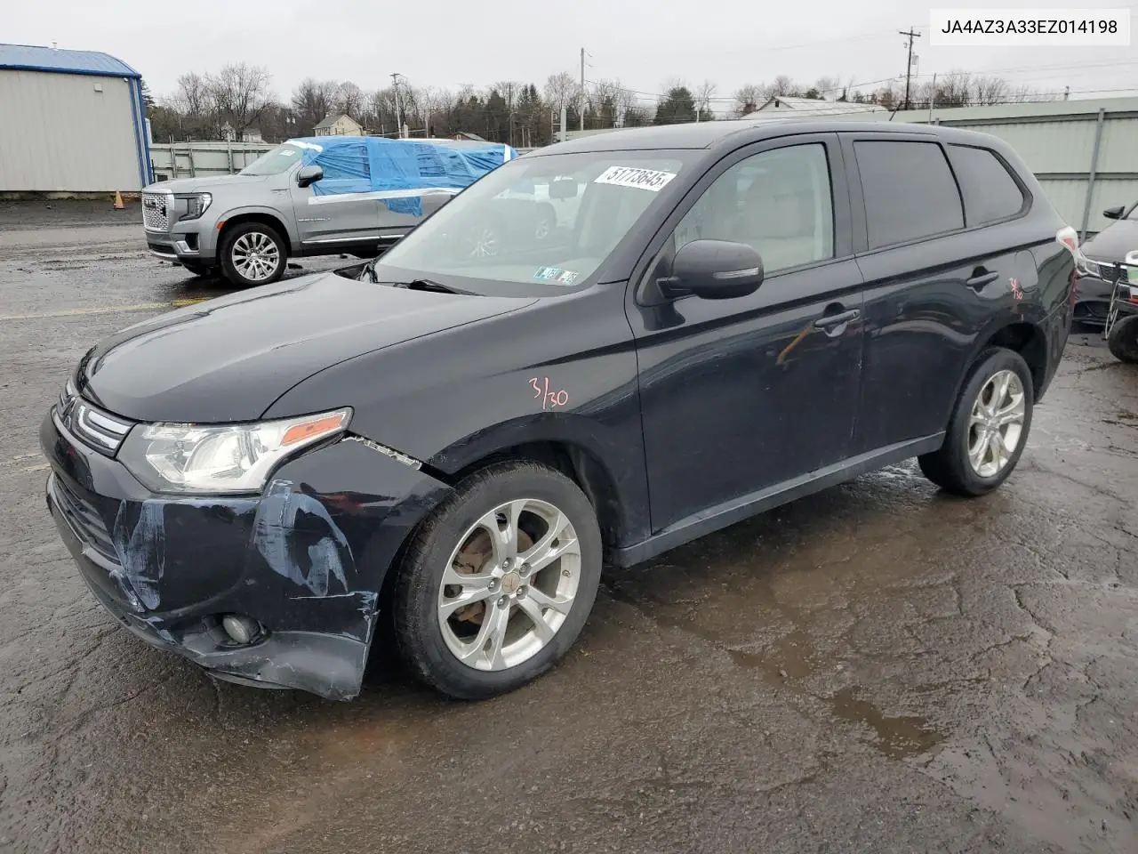2014 Mitsubishi Outlander Se VIN: JA4AZ3A33EZ014198 Lot: 51773645